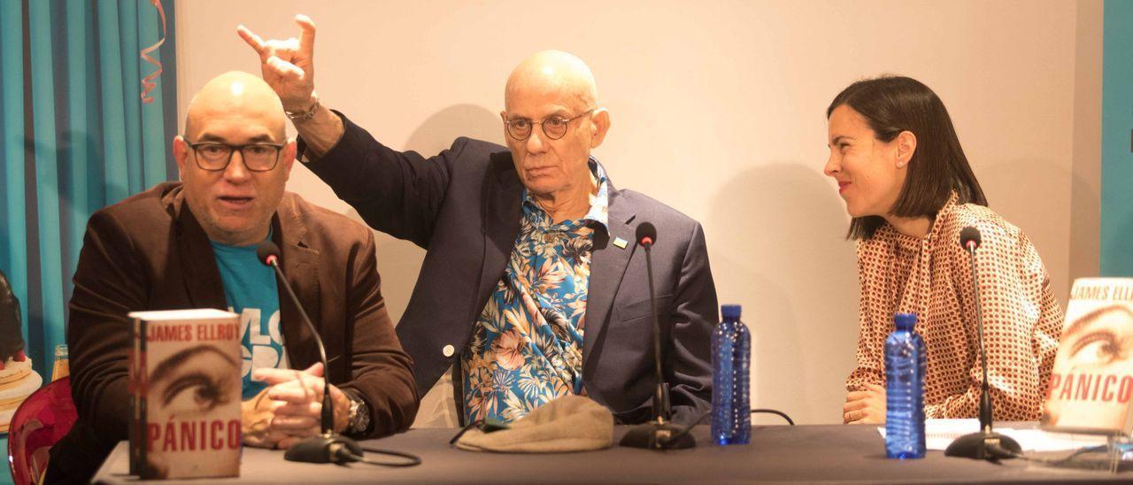 James Ellroy en la presentación de 'Valencia Negra'.