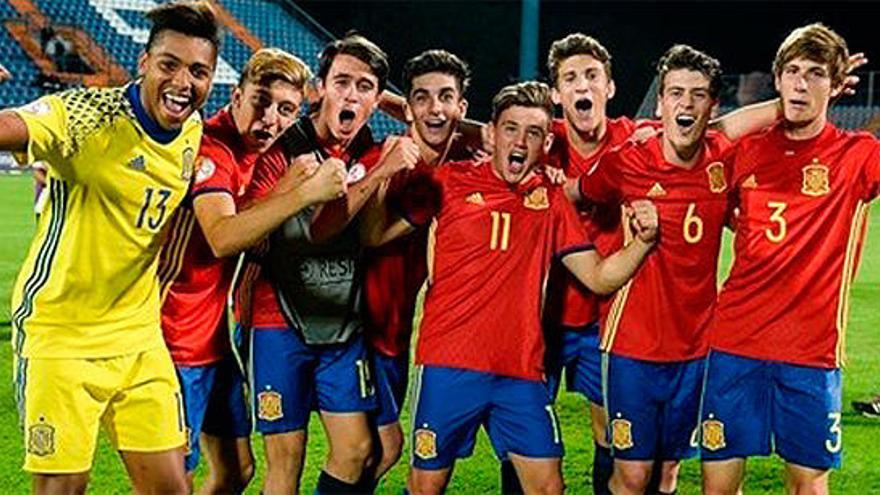 Los jugadores de la selección sub 17.