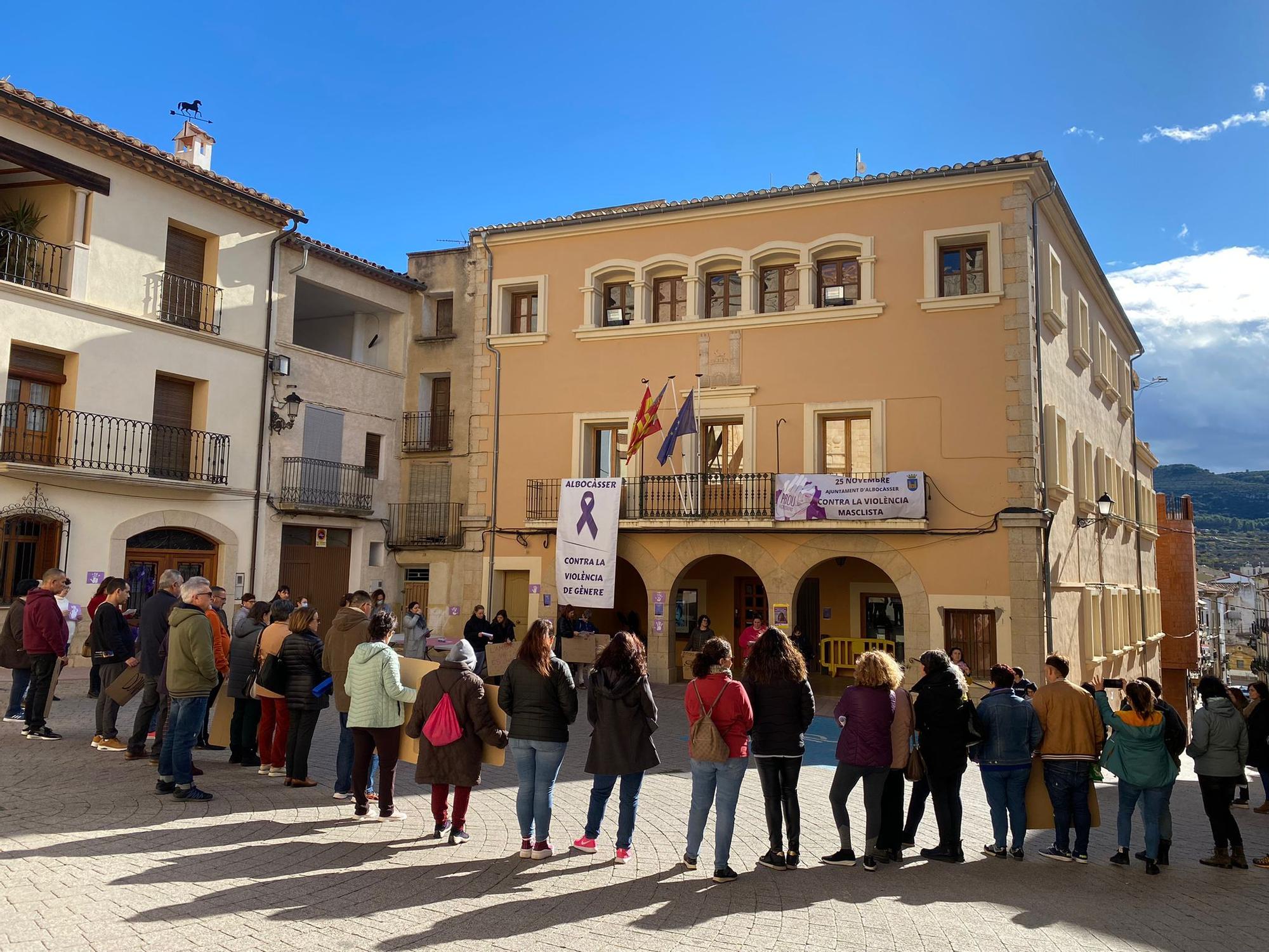 25-N en Castellón: La provincia clama contra la violencia machista. Imagen de Albocàsser