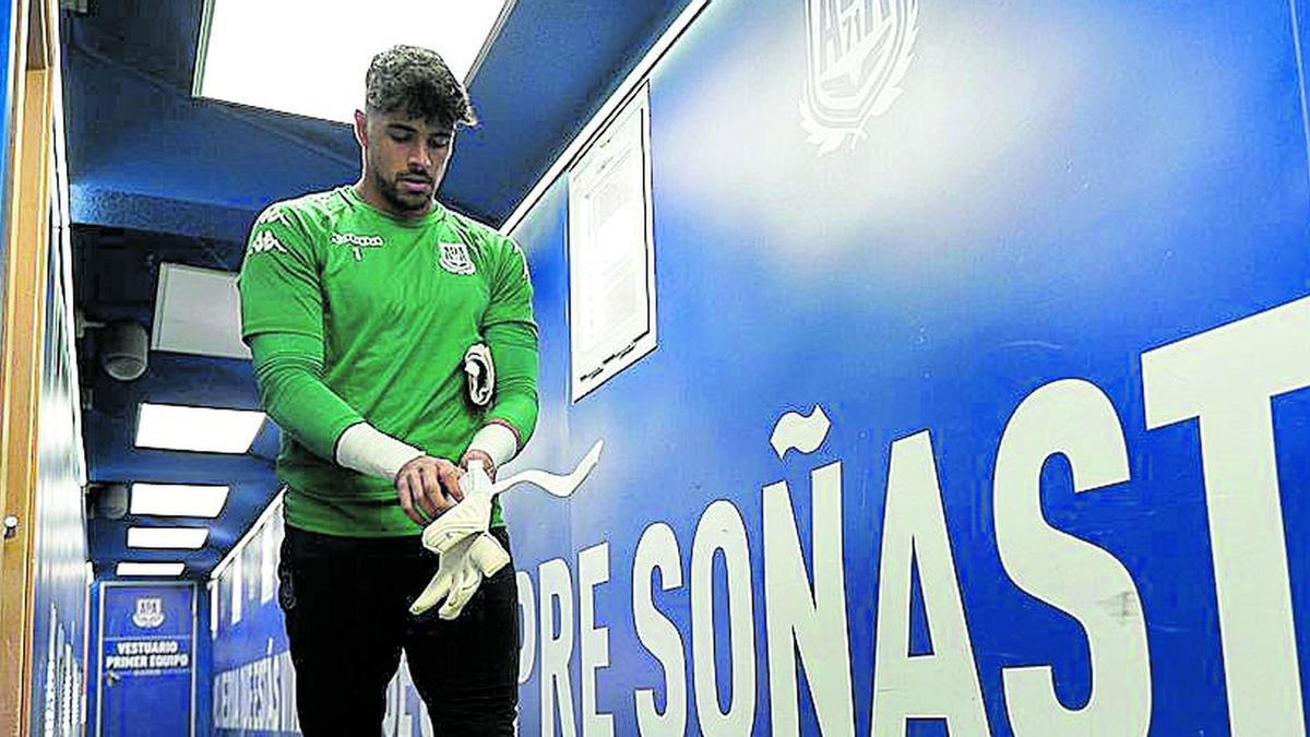 El barcelonés Jesús Ruiz (26 años) es el portero titular del Alcorcón.