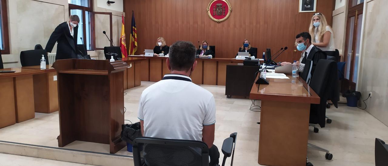 El acusado, hoy durante el juicio