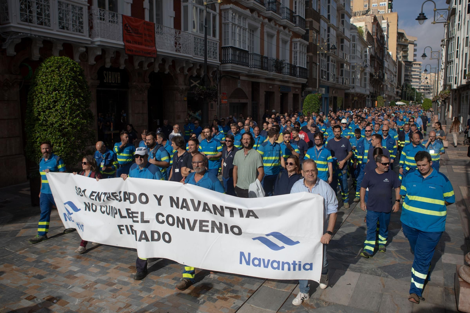 Protesta de los trabajadores de Navantia