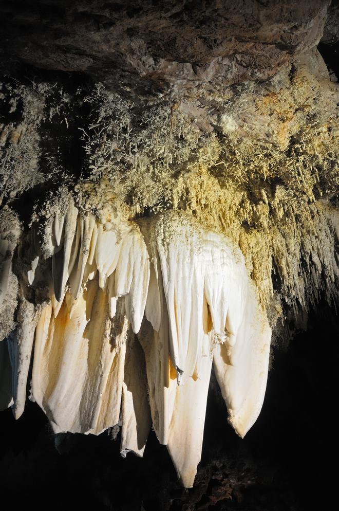 Detalle en Cueva El Soplao, Cantabria.
