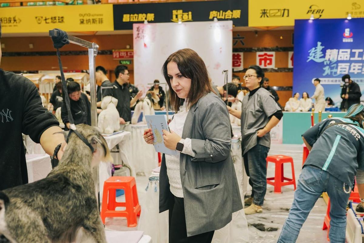 Ana González, durante el concurso
