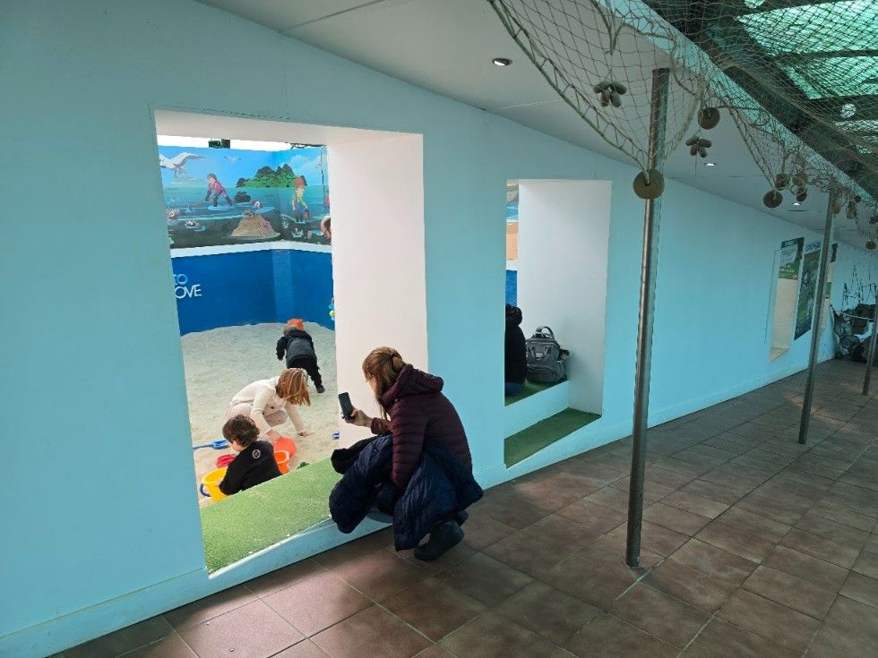 Las instalaciones del Acuario O Grove, en Punta Moreiras.