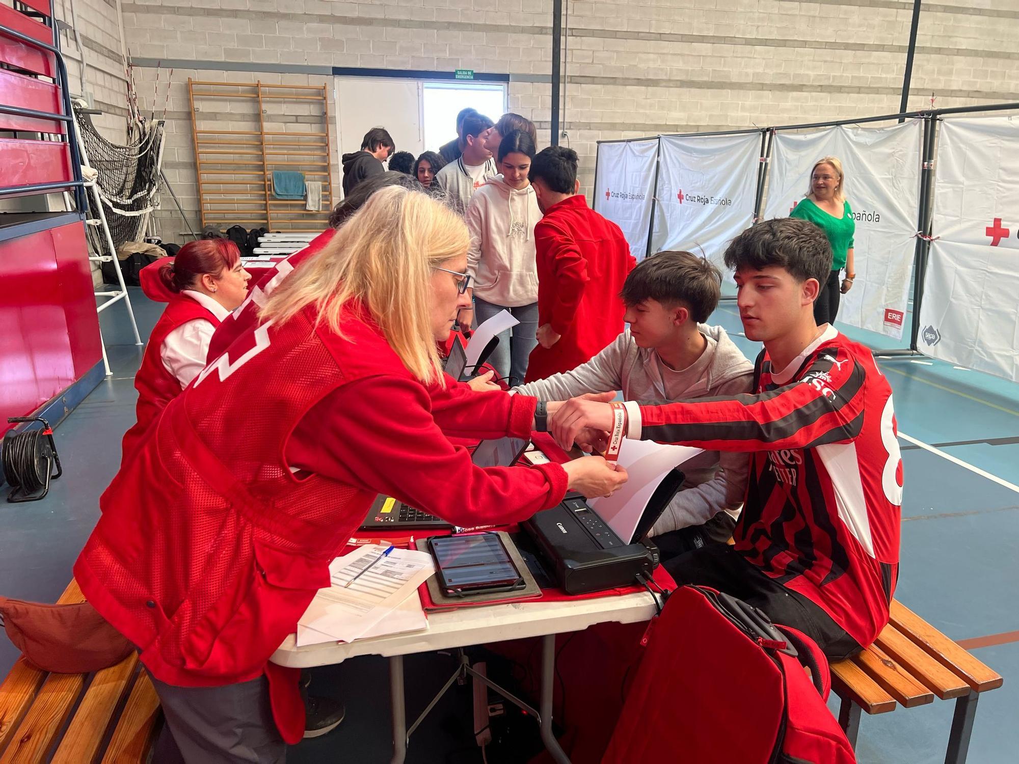 Así fue el simulacro de Cruz Roja ante catástrofes en Noreña