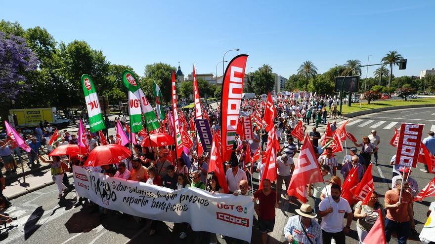 Manifestación por el Primero de Mayo en Córdoba