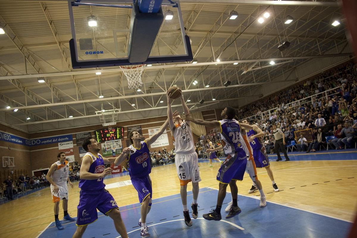 EN IMÁGENES: un repaso por los siete play-off de ascenso a la ACB que ha disputado el Alimerka Oviedo Baloncesto en su historia