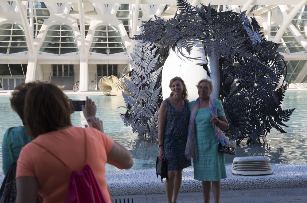 Presentación de las esculturas de Valdés en la Ciudad de las Artes y las Ciencias