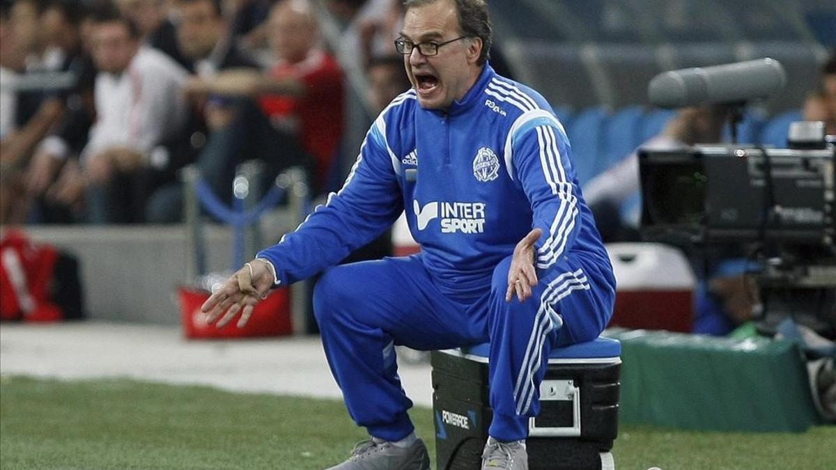 Marcelo Bielsa, en su etapa de entrenador del Marsella.