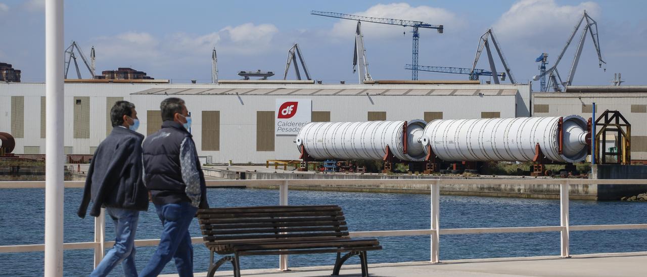 Instalaciones de Duro Felguera Calderería Pesada en Gijón. |