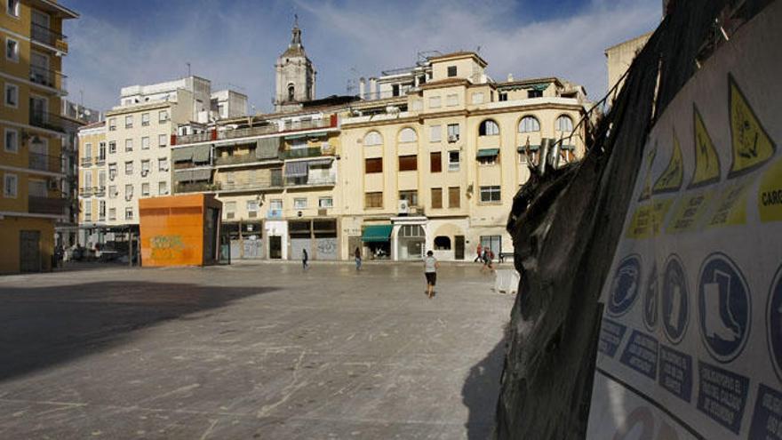 Plaza de Camas durante las últimas obras.