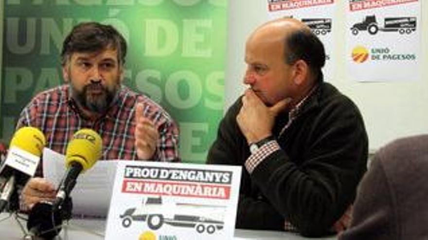 El coordinador nacional del sindicat, Joan Caball, ahir a Girona