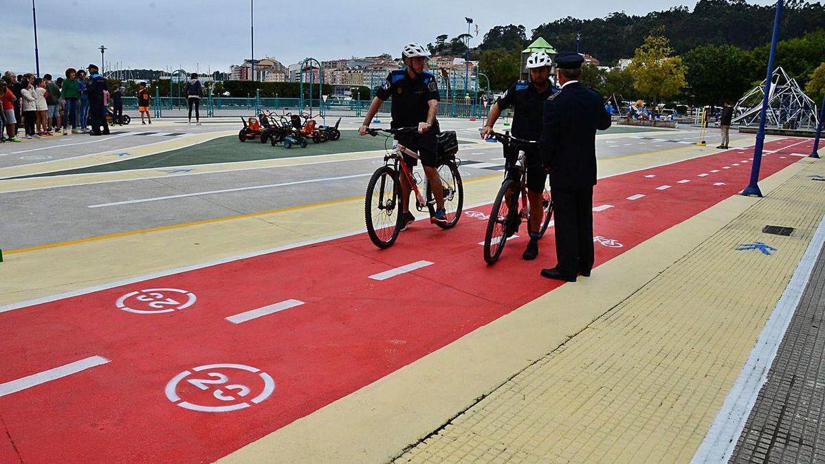 Inauguración del circuito infantil de tráfico en O Sinal.