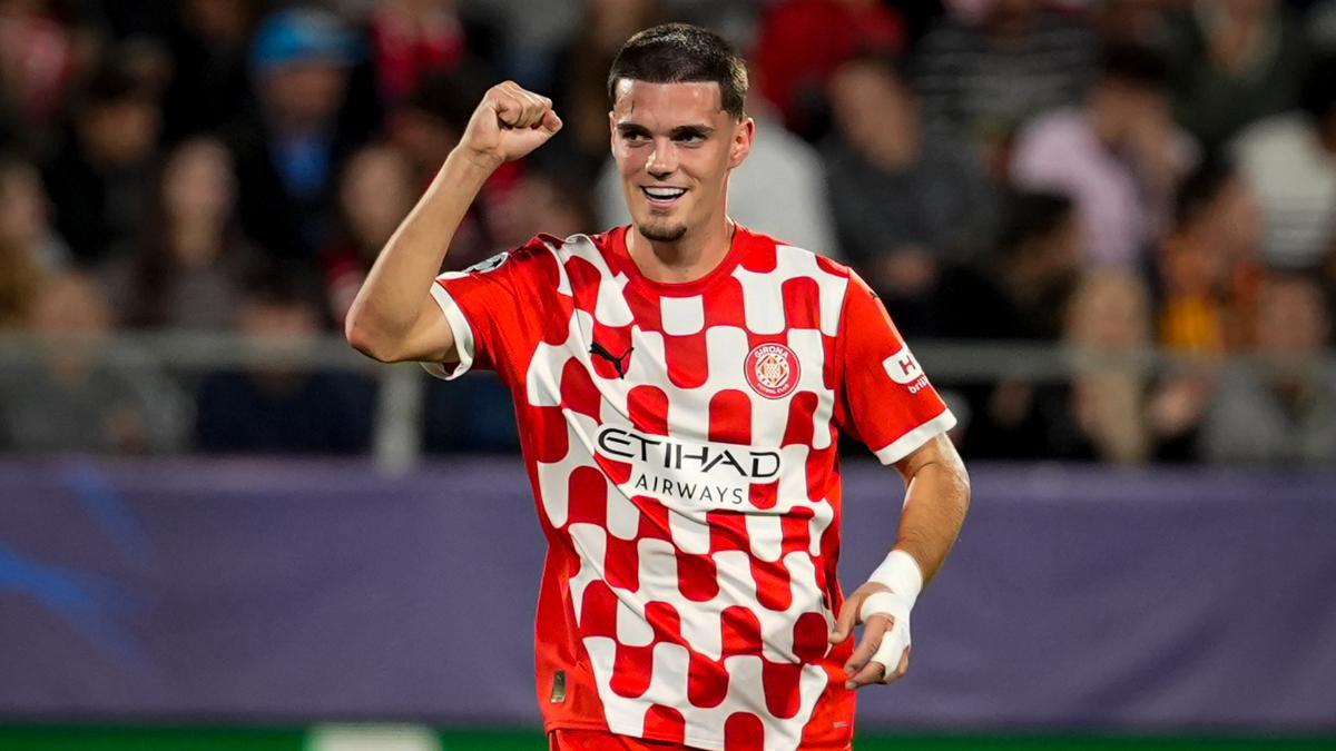 Girona - Slovan de Bratislava: El gol de Miguel Gutiérrez