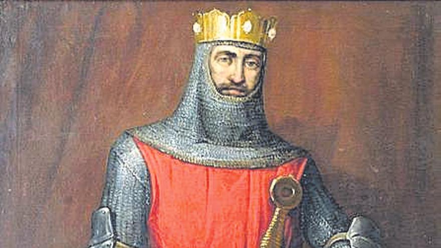 Retrato de Alfonso IX de León.