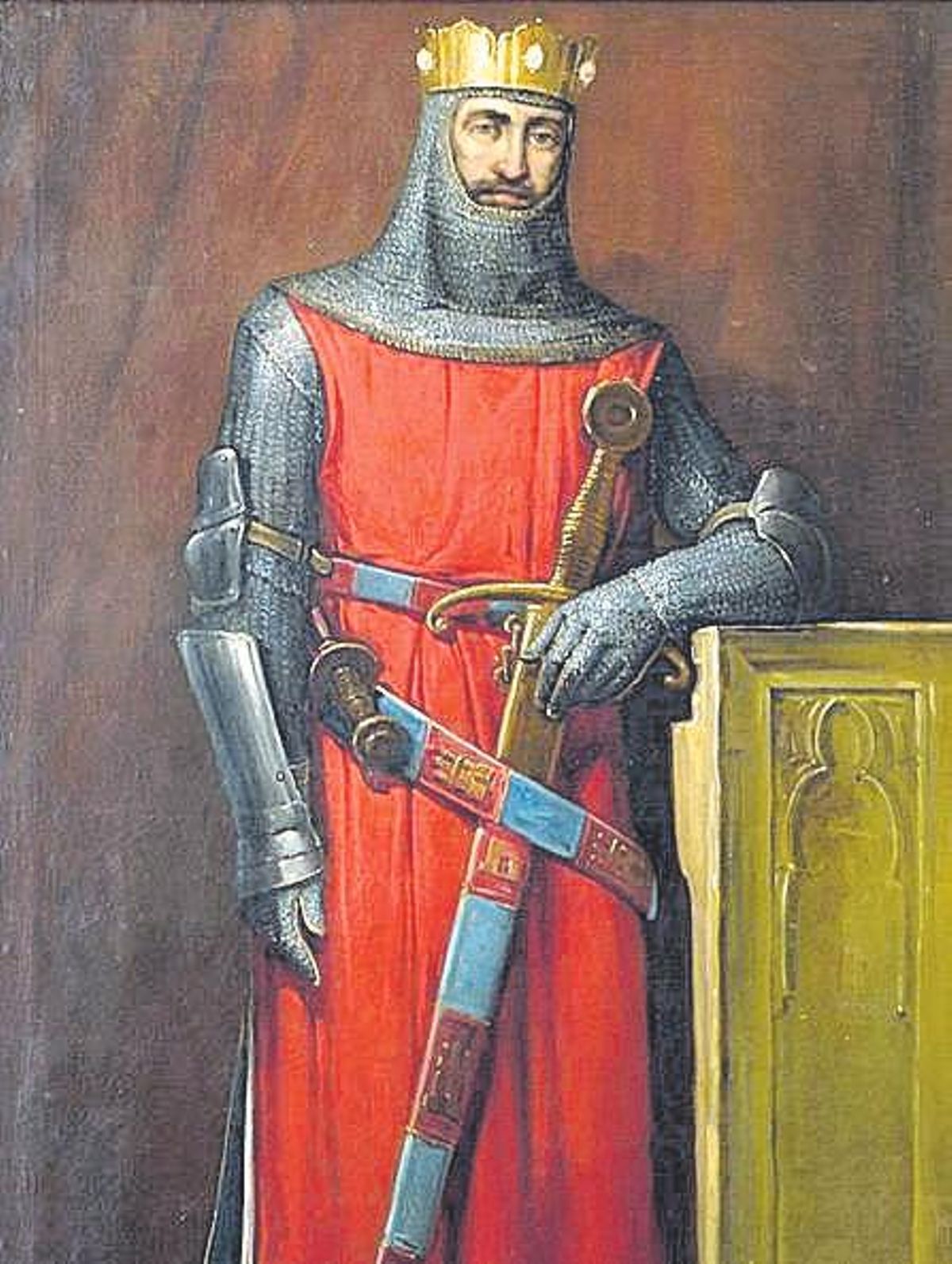 Retrato de Alfonso IX de León.