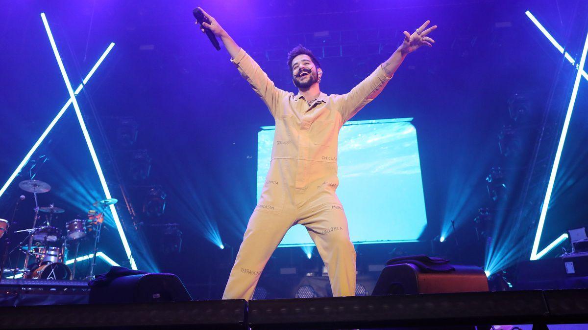 El colombiano Camilo, en el concierto que ofreció en septiembre del año pasado en Zaragoza.