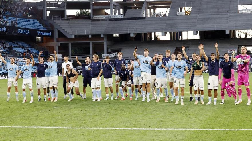 La goleada del Celta al Racing de Santander, en imágenes