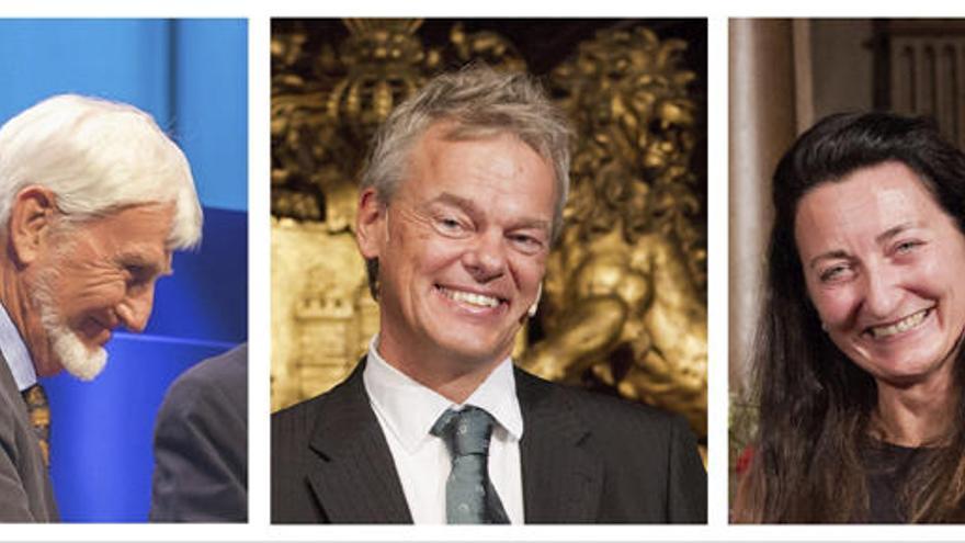 John O&#039;Keefe, Edvard Moser y May-Britt Moser.