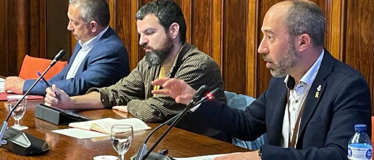 L’alcale de Manresa, Marc Aloy, durant la seva compareixença al Parlament de Catalunya | AJM