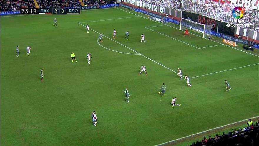 LaLiga Santander: los goles del Rayo Vallecano - Real Sociedad (2-2)