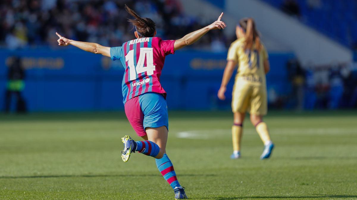 Aitana, protagonista en el Barça-Levante