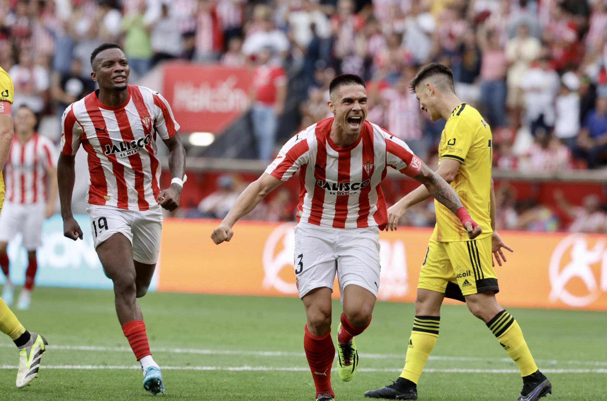 Así fue el partido entre el Sporting y el Mirandés