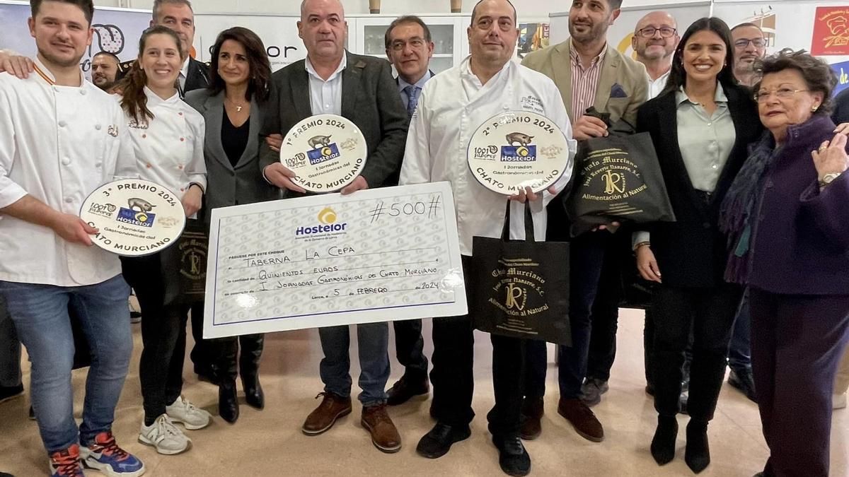 Entrega de premios de las primeras Jornadas del Chato Murciano de Lorca.