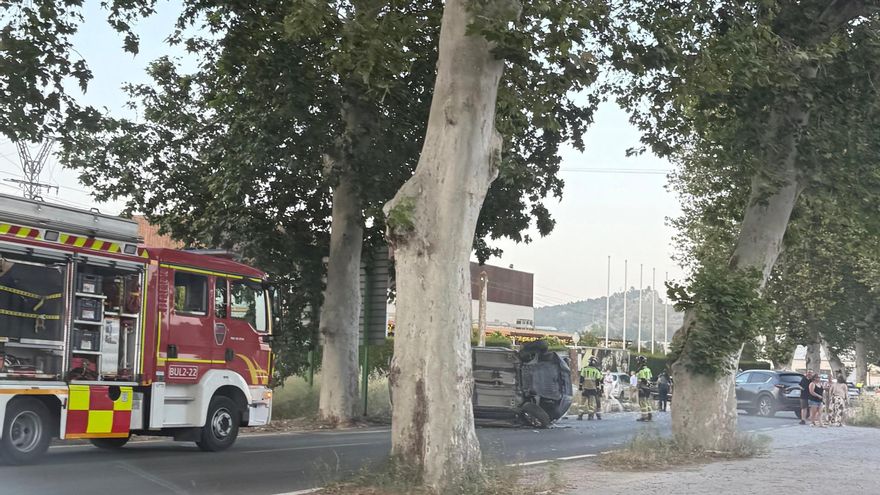Tres personas resultan heridas en un accidente de tráfico en Caravaca