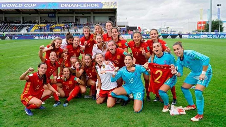 Nuria, en la semifinal del Mundial sub 20