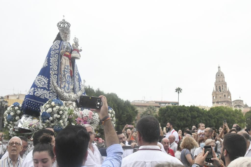 Romería de Murcia: primer tramo del recorrido de la Fuensanta