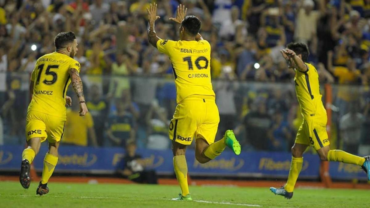 Edwin Cardona y Leonardo Jara marcaron los goles de Boca