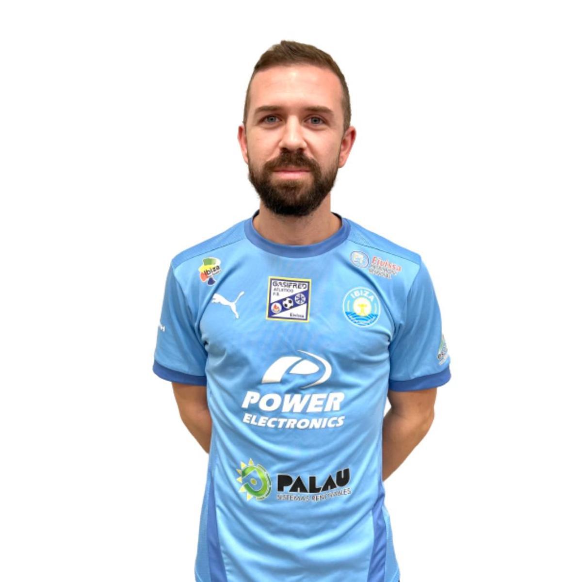 Imagen del jugador con la camiseta del Gasifred.