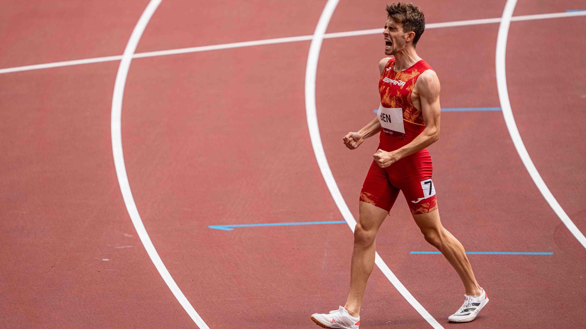 Adrián Ben terminó quinto en la final de 800 metros