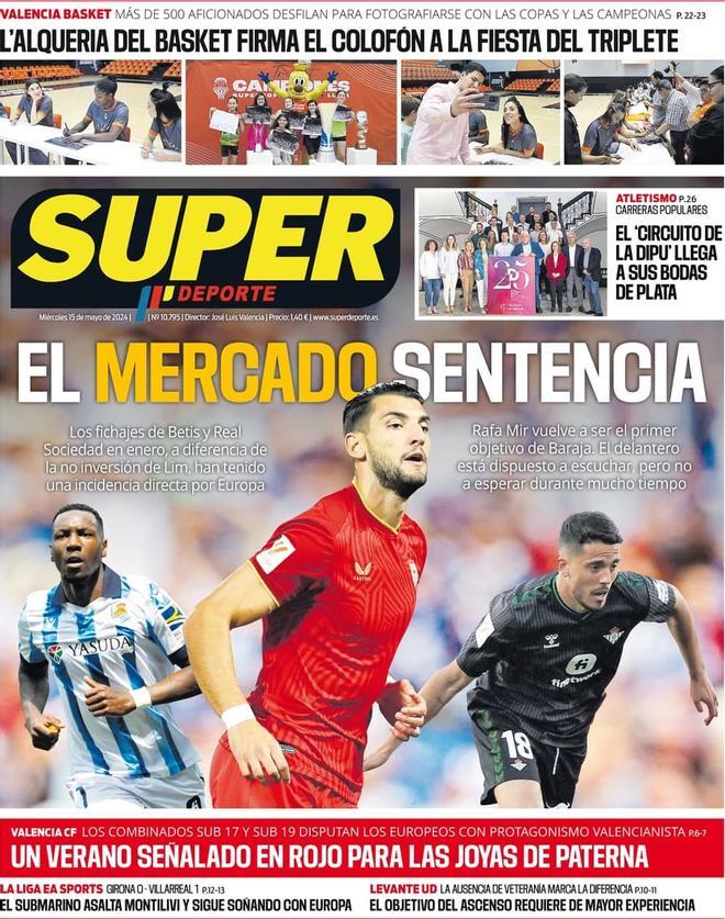 Las portadas de la prensa deportiva de hoy, miércoles 15 de mayo
