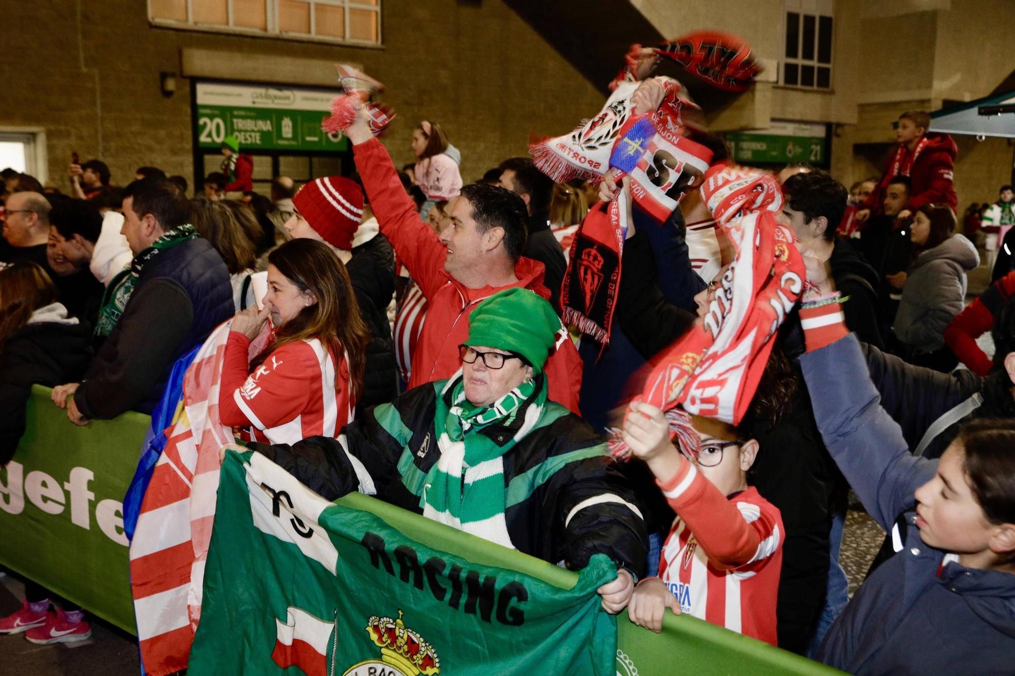 Así fue (en imágenes) el partido de Copa Racing-Sporting, y el viaje de la Mareona