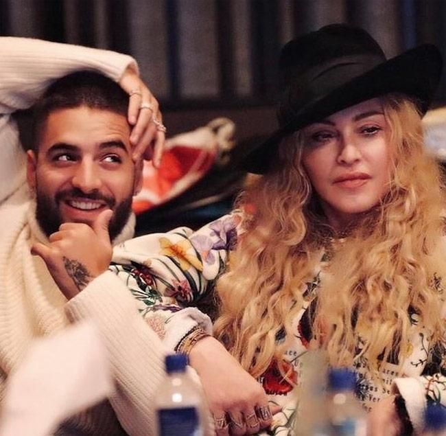 Maluma y Madonna, juntos y revueltos (en el estudio)