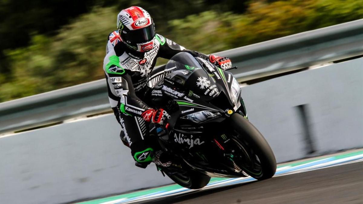 Jonathan Rea en el test de invierno de superbike en Jerez