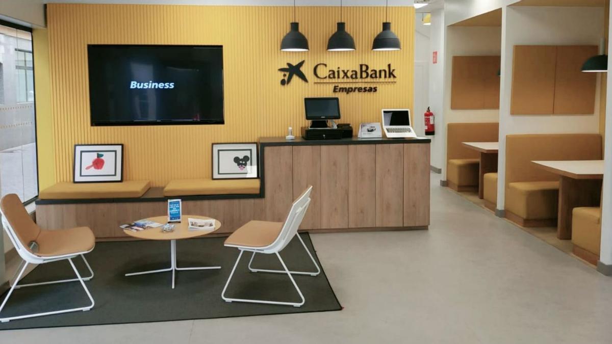 Oficina de Empresas de CaixaBank.  