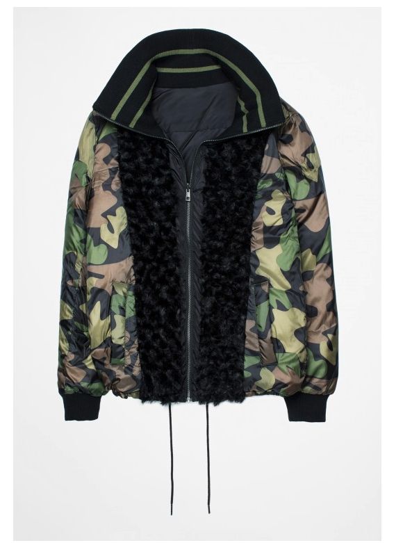 Abrigo de plumas estampado, Zadig & Voltaire