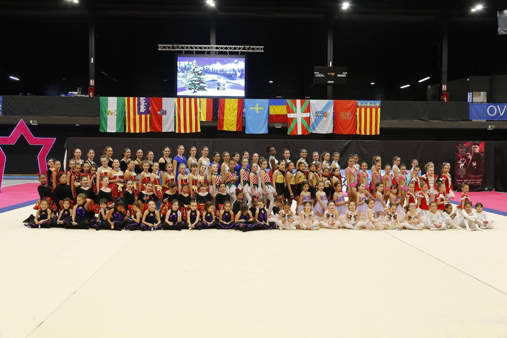 Estas son las gimnastas de La Corredoria 
