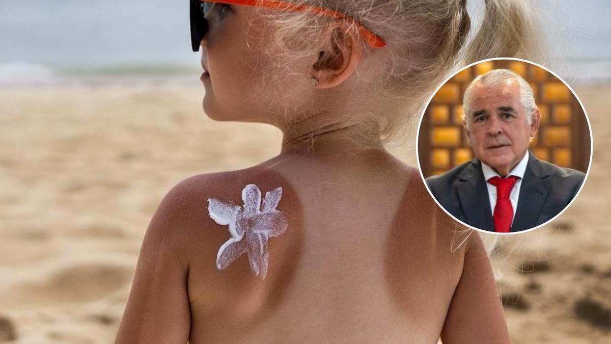 El presidente del Colegio de Médicos de Málaga advierte sobre los riesgos de las quemaduras solares en la infancia.