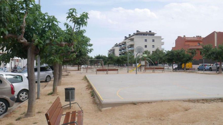 La plaça 8 de març aquest darrer divendres a la tarda.