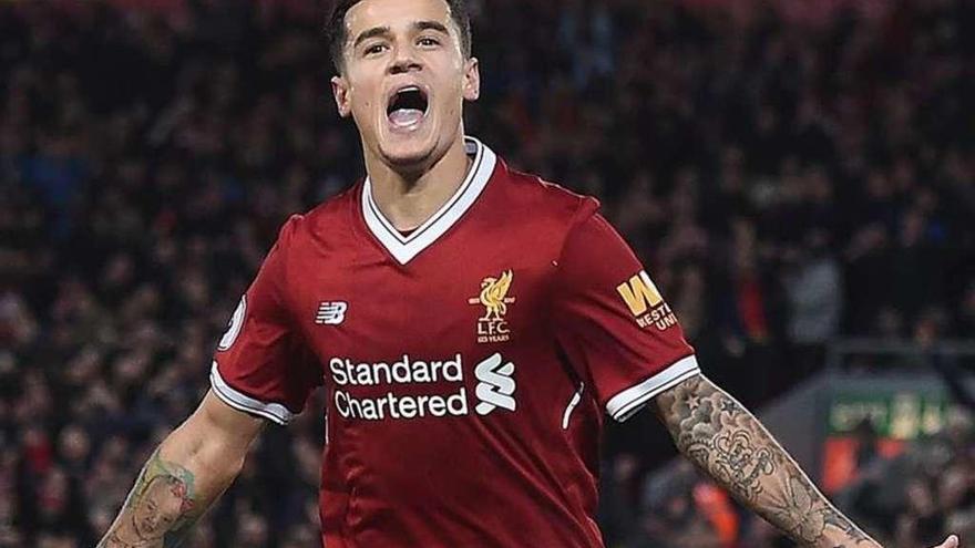 El jugador brasileño Philippe Coutinho. // AFP