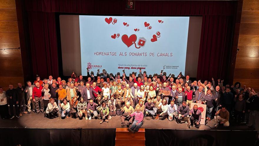 Canals rinde homenaje a los donantes de sangre