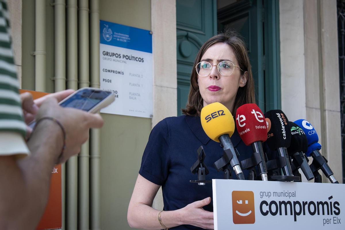 La portavoz del grupo municipal de Compromís en Elche, Esther Díez