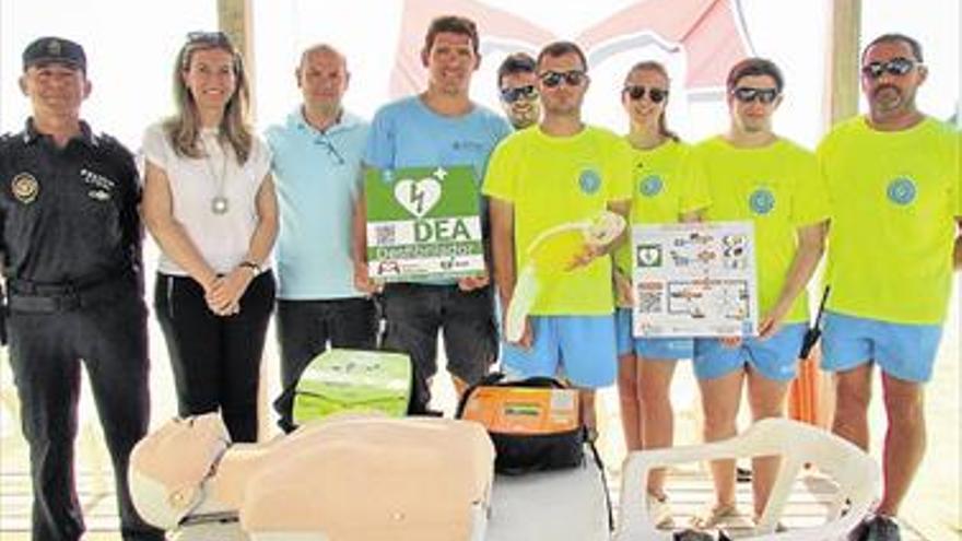 Benicarló pone desfibriladores en las tres playas para este verano