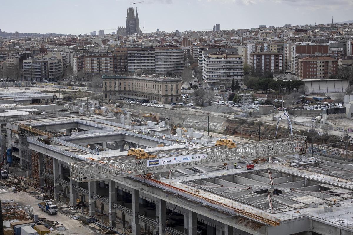 La estación de la Sagrera, será el edificio más largo de Barcelona (casi 1 km)