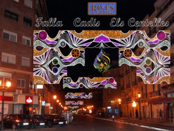 Proyecto de iluminación de la Falla Cádiz-Los Centelles